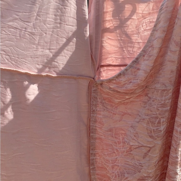 Everly Light Pink Asymmetrical Wrap Dress - Picture 8 of 12